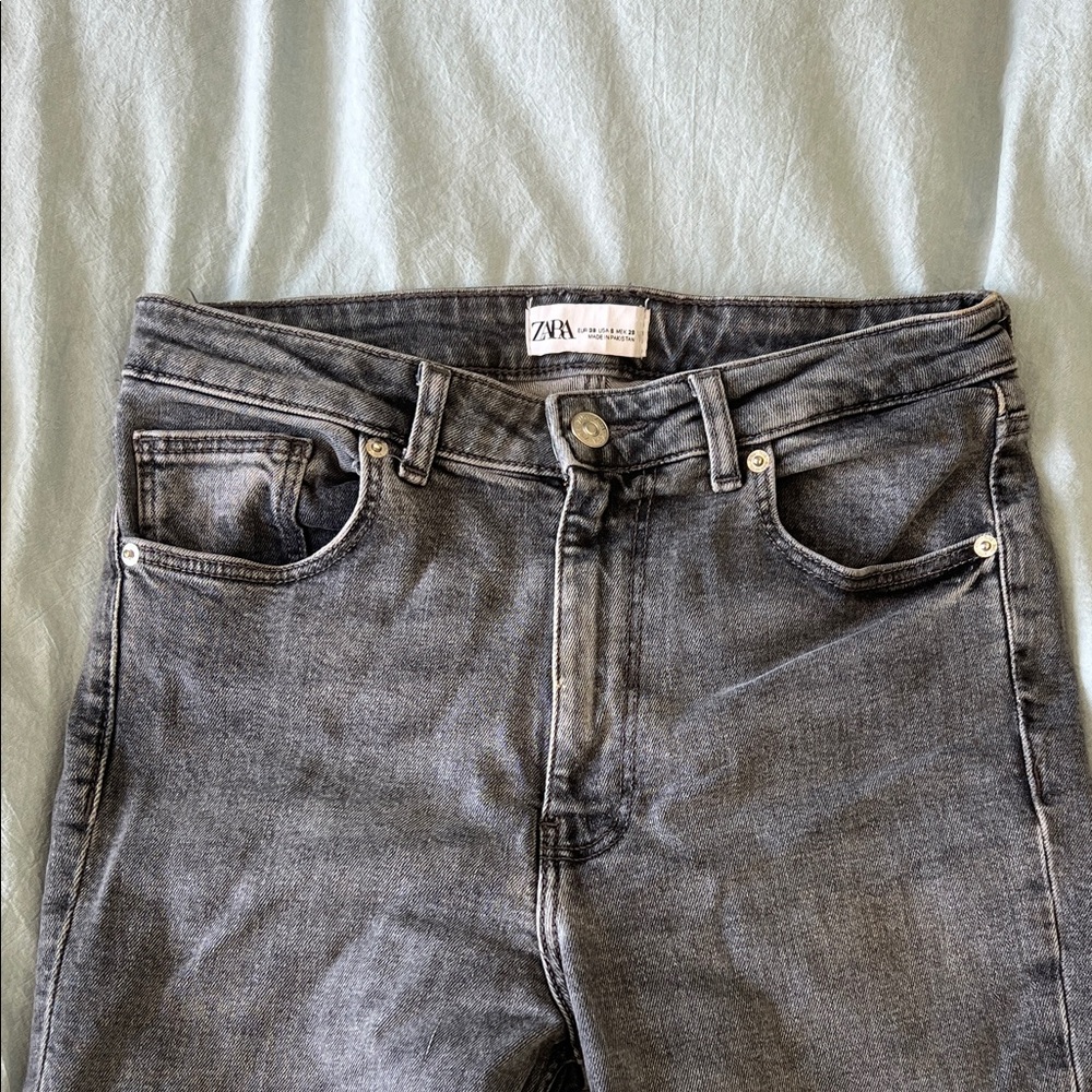 Zara Charcoal Denim Pants